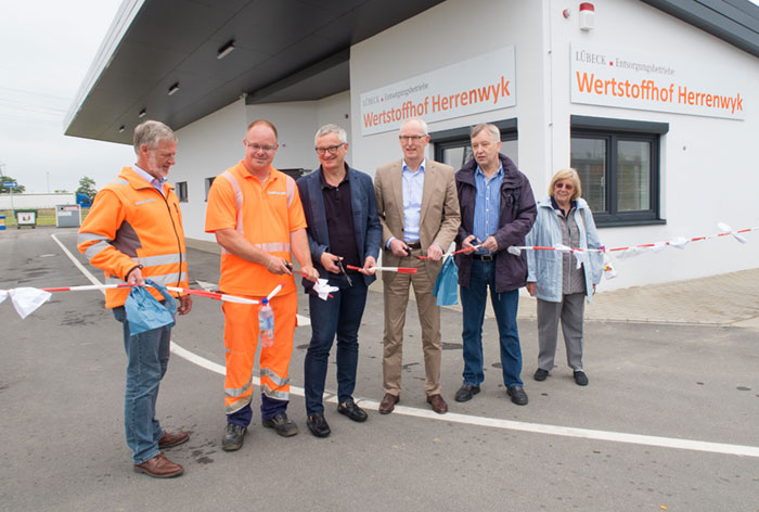 Neuer Wertstoffhof der Entsorgungsbetriebe Lübeck in Herrenwyk am Sonnabend, 24. Juni 2017 eröffnet