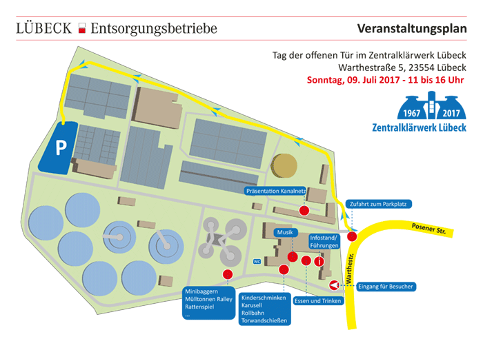 Lageplan zum Tag der offenen Tür im ZKW